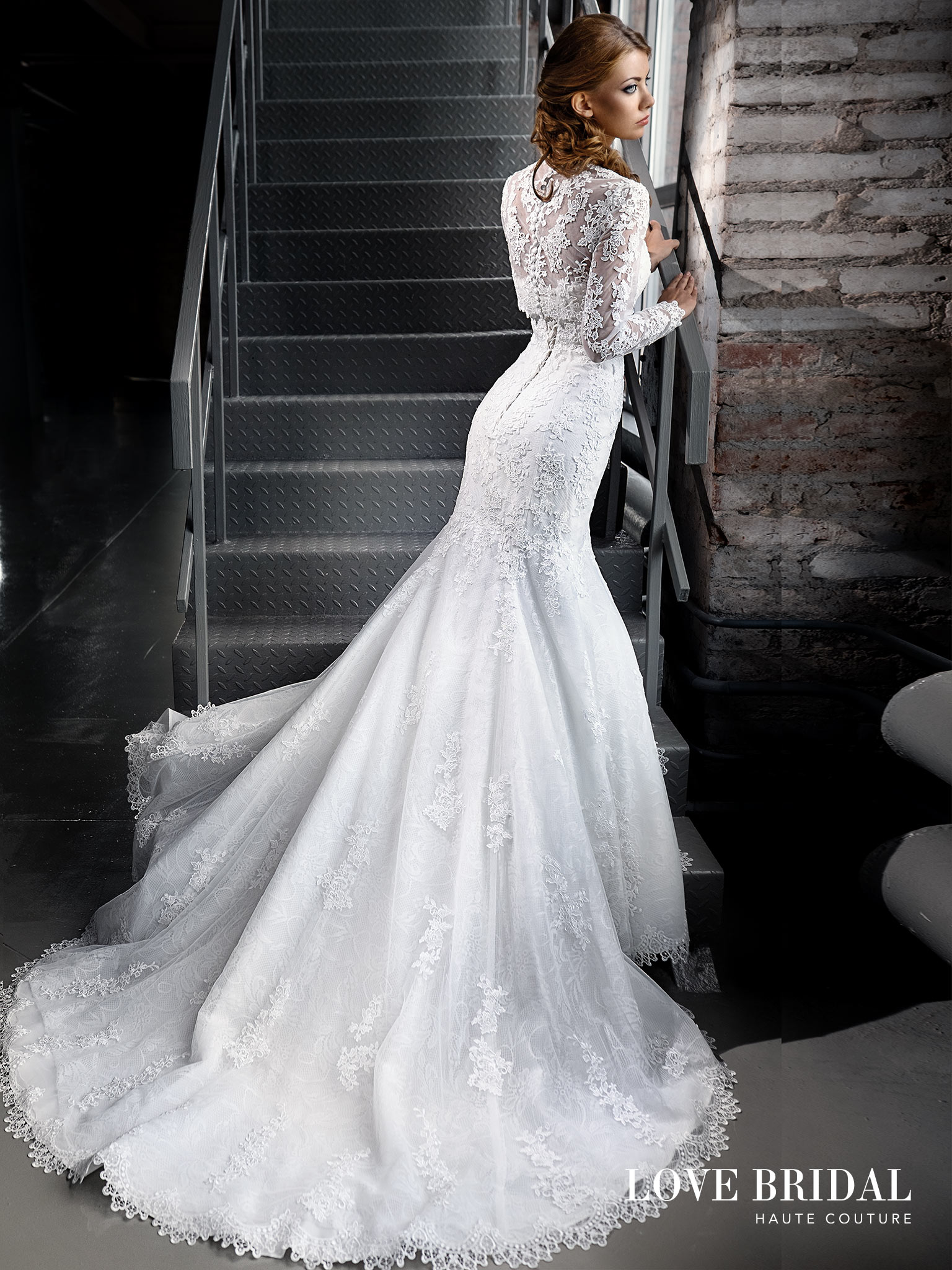 Купить кружевное свадебное платье русалка в Москве Love Bridal арт. 14209