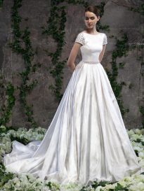 Атласное свадебное платье Svetlana Lyalina
