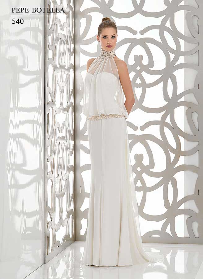 Испанское свадебное платье русалка Pepe Botella арт.540